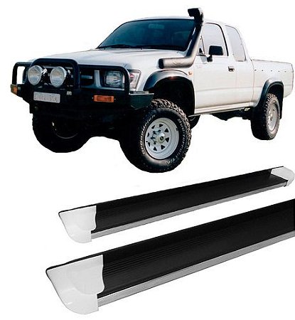 Estribo Hilux Personalizado Branco c/s