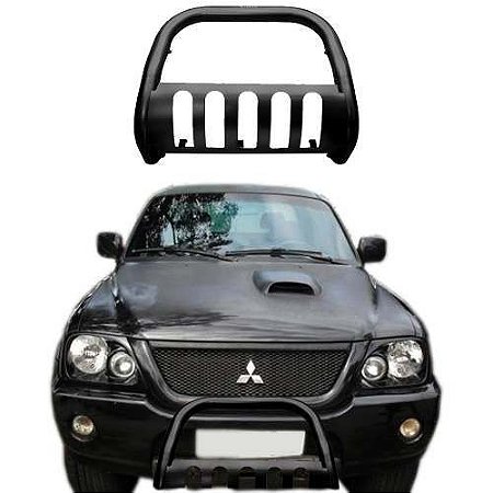 Para-choque De Impulsão L-200 Gl/gls Com Protetor Preto