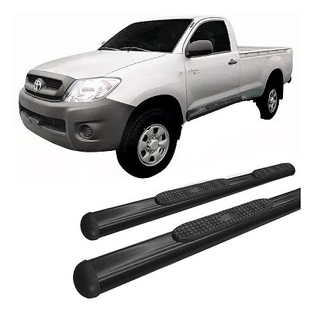Estribo Lateral Hilux 2005 A 2015 Oval Oblongo Preto C/s