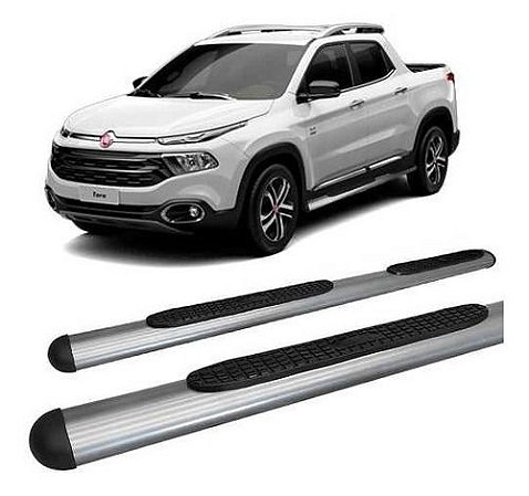 Estribo Toro Modelo Oval Grafite - Estribo Lateral Fiat Toro