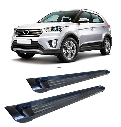 Estribo Hyundai Creta Plataforma De Alumínio Preto