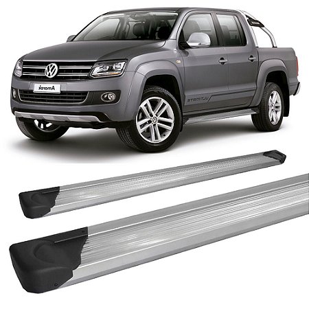 Estribo Amarok Cabine Dupla Aluminio Prata