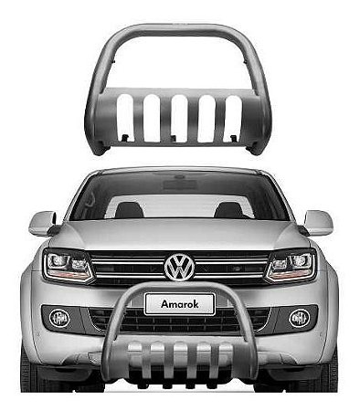 Para-choque De Impulsão Amarok 2010 A 2017 C/p Grafite