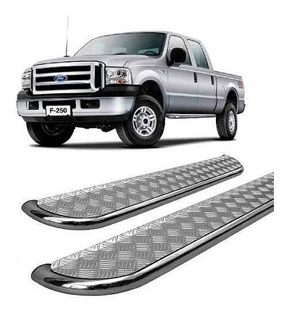 Estribo F-250 Chapa Cabine Dupla 99 A 11 Cromado 3 Pole F250
