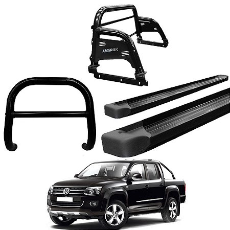 Kit Quebra Mato Estribo Plataforma Santo Antônio H3 Amarok CD