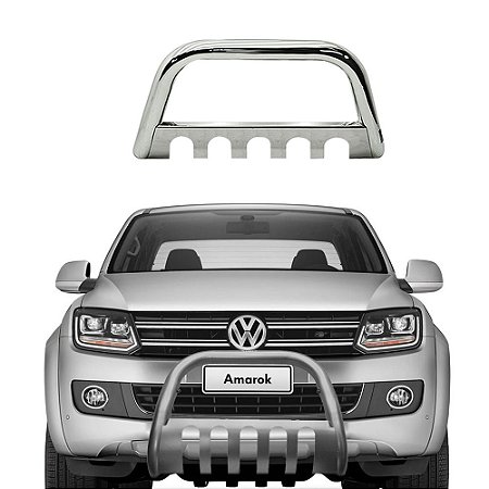 Para-choque de impulsão Amarok todos anos Cromado com Chapa