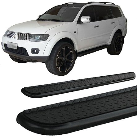 Estribo Pajero Dakar Chapa Aço Preto 2011 ate 2020