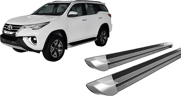 Estribo Personalizado Ponteira Prata SW4 2016 2020