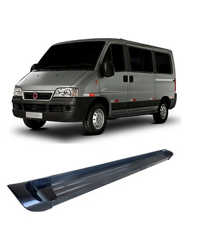 Estribo Ducato Teto Baixo Alumínio Preto Roda A Roda