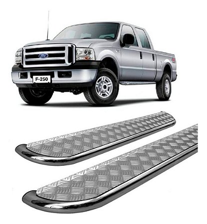 Estribo F-250 Chapa Cabine Dupla Cromado F250