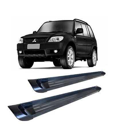 Estribo Pajero Tr4 Aluminio Preto