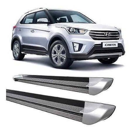 Estribo Hyundai Creta Personalizado Alumínio Prata