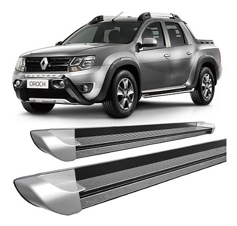 Estribo Duster Oroch 2015 A 2017 Personalizado Prata