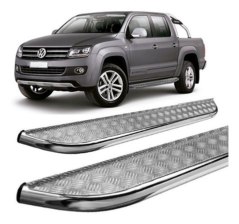 Estribo Chapa Amarok 2010 A 2017 Cabine Dupla Cromado