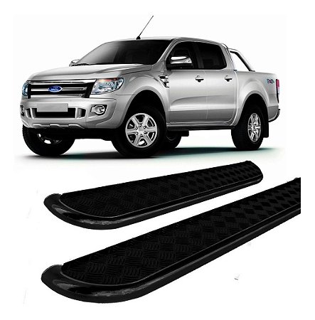 Estribo Lateral Ranger 2013 A 2020 Chapa 2,5  Preto