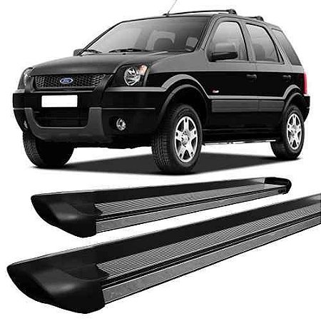 Estribo Alumínio Ecosport 2003 A 2012 Personalizado Preto