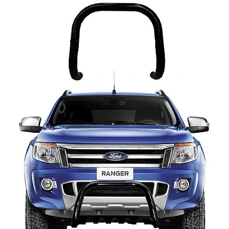 Para-Choque de Impulsão Ranger 13 a 2020 Preto S/Barra