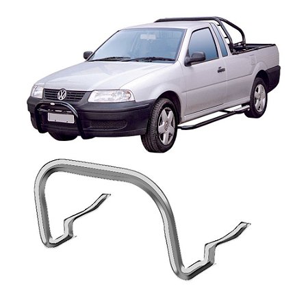 Para-Choque de Impulsão Mata Boi Saveiro 98 a 2009 Cromado