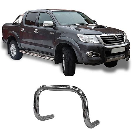 Para-Choque de Impulsão Hilux 05 a 2015 Cromado S/Barra