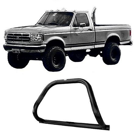 Para-Choque De Impulsão F-1000 1996 a 1999 Preto S/Barra