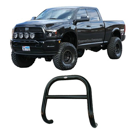 Para-Choque De Impulsão Dodge Ram 95 a 2011 Preto C/Barra