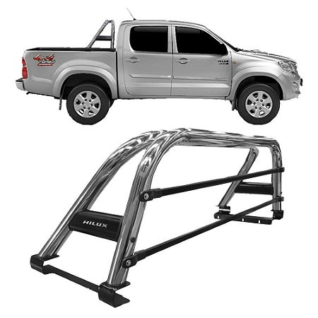 Santo Antônio Duplo Toyota Hilux C/S C/D 2005 A 2015 Cromado