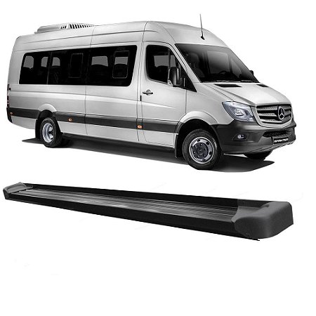 Estribo Sprinter 313 Plataforma de Alumínio Preto