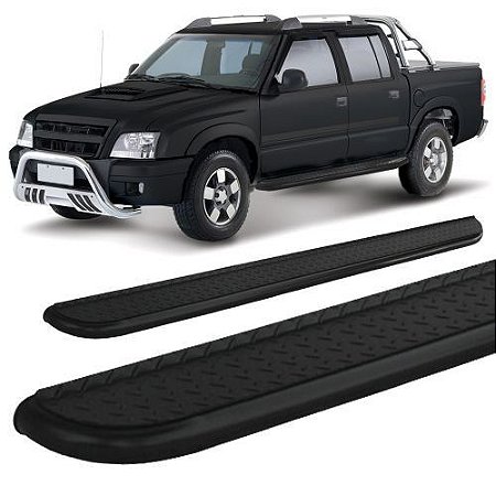 Estribo S-10 Ate 2011 Cabine Dupla 2,5" Chapa Preto