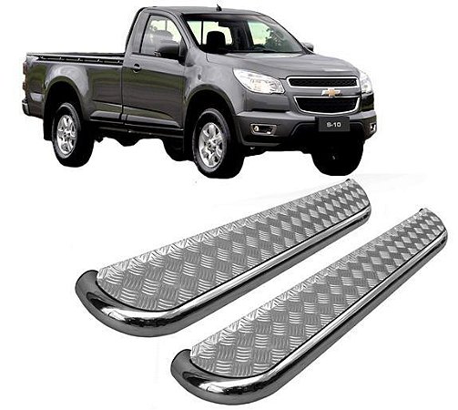 Estribo S10 2012 ate 2020 chapa de aço Cromado C S