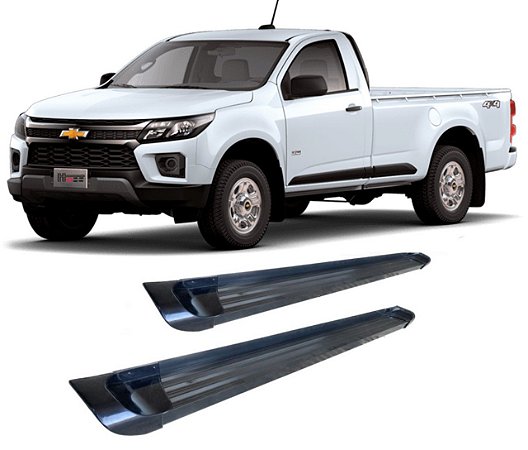 Estribo S10 2012 ate 2020 Chapa Alumínio Preto C S