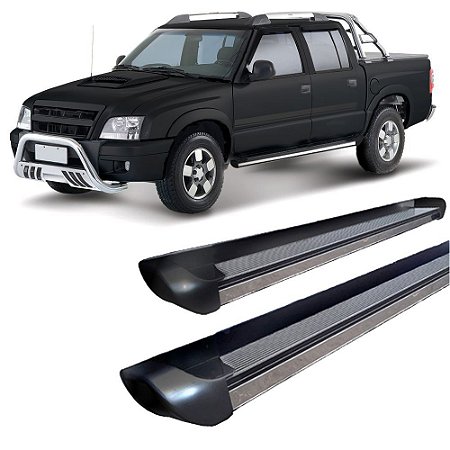 Estribo S10 1995 a 2011 personalizado Preto C D