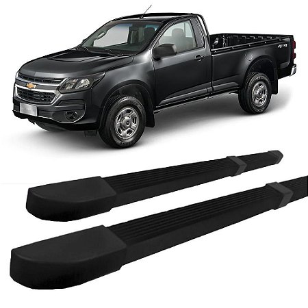 Estribo S10 1995 2012 Quadrado Modelo propria Preto C S