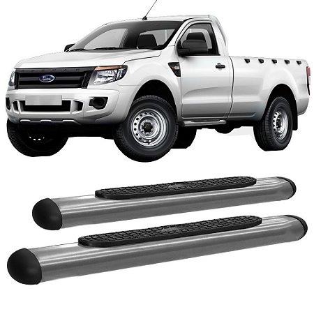 Estribo Ranger 2013 em Diante Cabine Simples Oblongo Oval Cromado