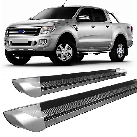 Estribo Ranger 2013 em Diante Cabine Dupla Personalizado Prata