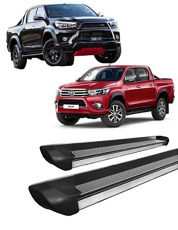 Estribo Personalizado Preto Fosco Hilux 2016 a 2020