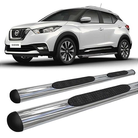 Estribo Nissan Kicks Oblongo Oval Cromado