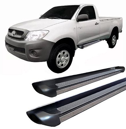 Estribo lateral Hilux 2005 a 2015 personalizado Preto C S