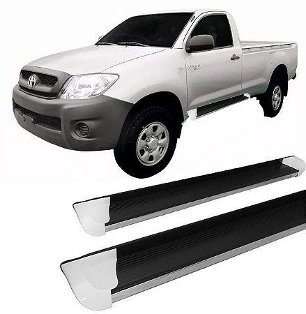 Estribo Lateral Hilux 2005 a 2015 Personalizado Branco C S