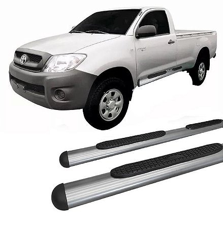 Estribo Lateral Hilux 2005 a 2015 Oval Oblongo Grafite C S