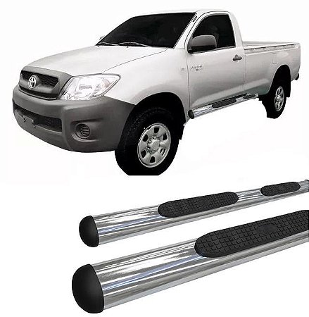 Estribo Lateral Hilux 2005 a 2015 Oval Oblongo Cromado C S