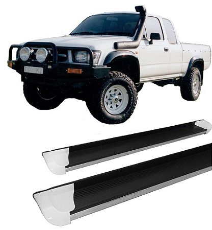 Estribo Lateral Hilux 1998 A 2004 Personalizado Branco