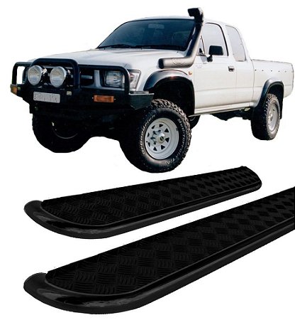 Estribo Lateral Hilux 1998 A 2004 Chapa Preto