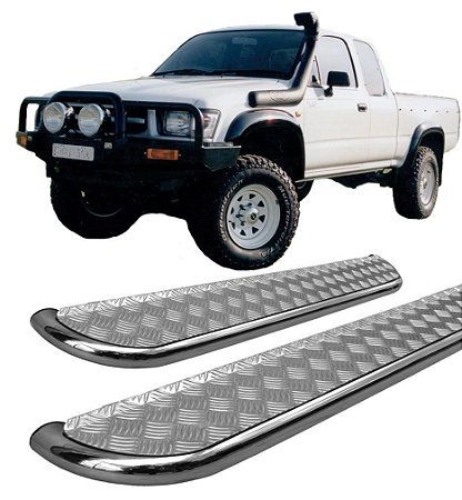 Estribo Lateral Hilux 1998 A 2004 Chapa Cromado