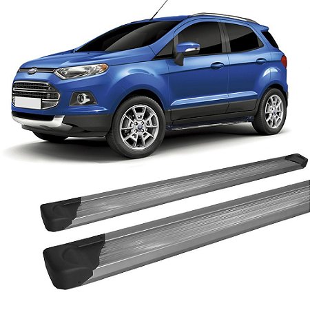 Estribo Lateral  Ecosport 2003 A 2012 Plataforma Prata