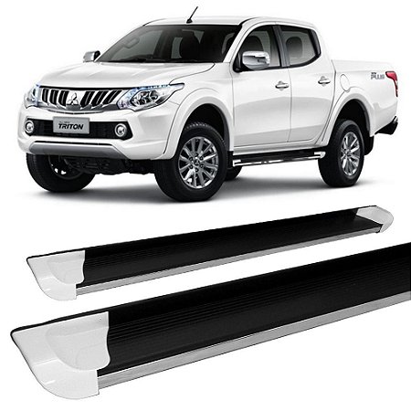 Estribo L200 Triton C d 07 A 16 Personalizado Branco