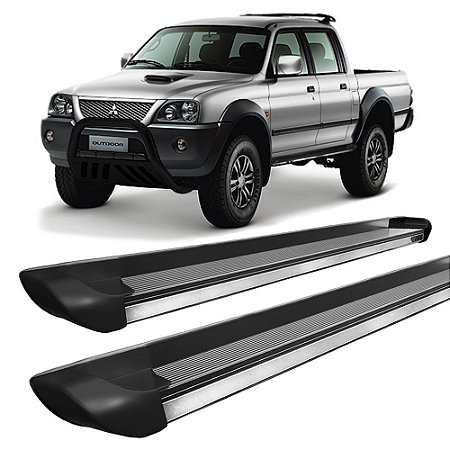 Estribo L200 Sport Outdoor Personalizado Preto Fosco