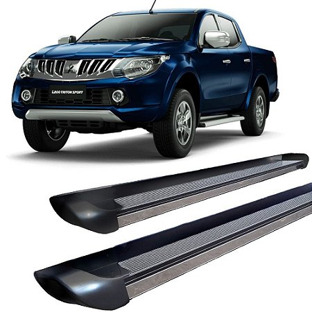 Estribo L200 2017 a 2020 Personalizado Preto Brilhante