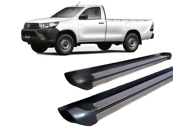 Estribo Hilux 2016 a 2020 personalizado Preto C S