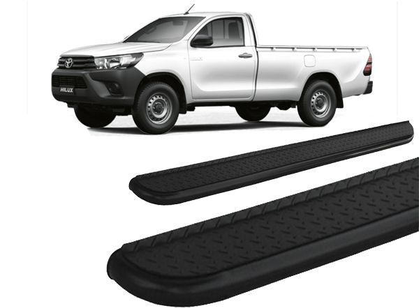 Estribo Hilux 2016 a 2020 Chapa de Aço Preto