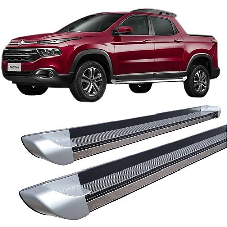 Estribo Fiat Toro Personalizado Alumínio Prata